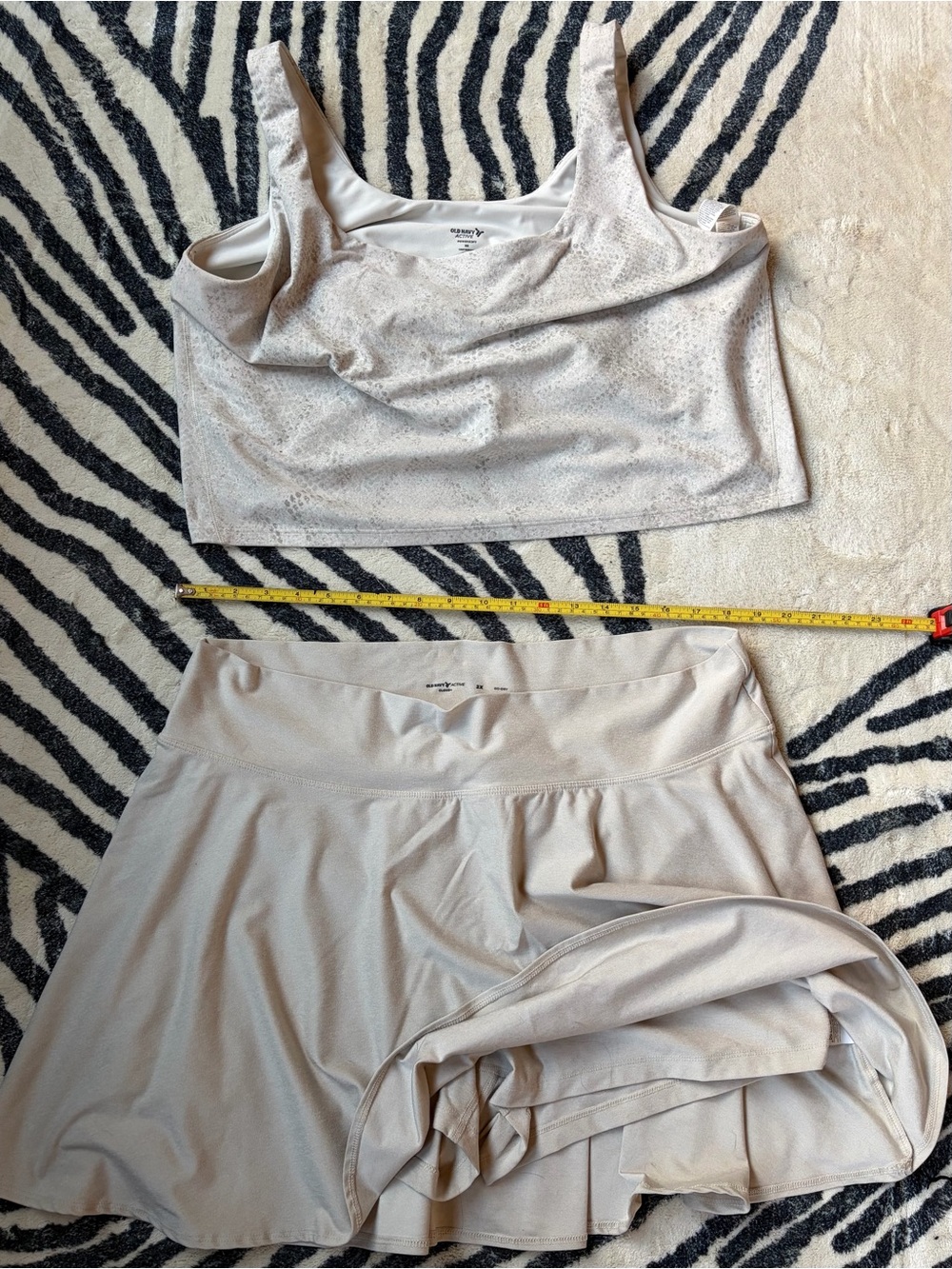 Old Navy Active 2-Piece Sports Bra & Tennis Skort Set 2X/3X